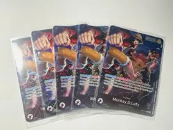 5 Monkey D Luffy PSA Magazine One Piece Foil Promo Cards OP05-060 English - Image 1