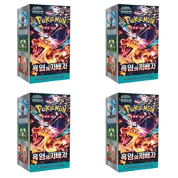 Pokemon Card Ruler of the Black Flame Booster Box SV3 / Korean Ver. (4 Box Set) - Image 1
