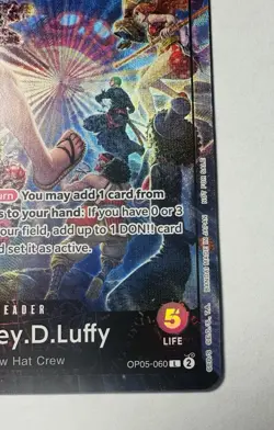 Monkey D Luffy PSA Magazine One Piece Foil Promo Card OP05-060 English - Image 5