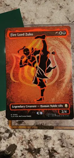 Fire Lord Zuko (Borderless) (Neon Ink Foil) Avatar: The Last Airbender Foil - Image 1