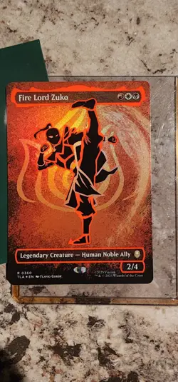 Fire Lord Zuko (Borderless) (Neon Ink Foil) Avatar: The Last Airbender Foil - Image 2