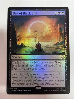MTG Day of Black Sun NM Foil : The Last Airbender #94 Rare - Image 1