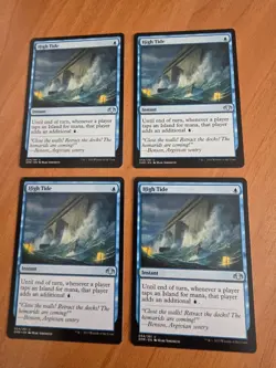 4x High Tide - Playset - Dominaria Remastered MTG Magic the Gathering 054/261 NM - Image 1