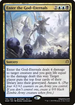 2x Enter the God-Eternals - Foil War of the Spark LP MTG - Image 1