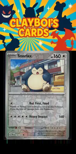 Snorlax SV06: Twilight Masquerade Pokemon 136/167 Reverse Holo Uncommon NM+ - Image 1