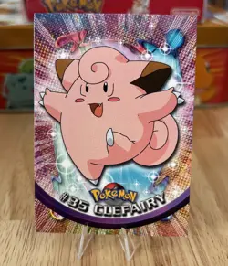 Clefairy #35 1999 Topps Pokemon TV Animation Edition Series 1 Blue Logo - Image 1
