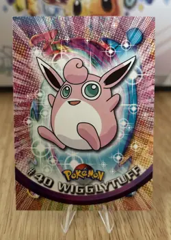 Wigglytuff #40 1999 Topps Pokemon TV Animation Edition Series 1 Black Logo - Image 1