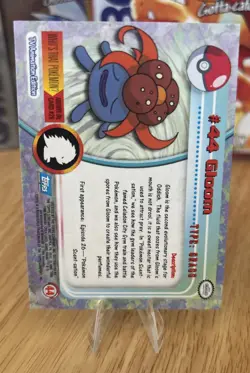 Gloom #44 1999 Topps Pokemon TV Animation Edition Series 1 Blue Logo - Image 2