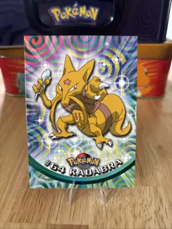 Kadabra #64 1999 Topps Pokemon TV Animation Edition Series 1 Blue Logo - Image 1