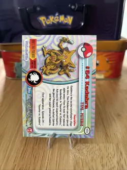 Kadabra #64 1999 Topps Pokemon TV Animation Edition Series 1 Blue Logo - Image 2