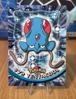 Tentacool #72 1999 Topps Pokemon TV Animation Edition Series 1 Blue Logo - Image 1