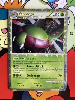 Yanmega Prime 98/102 Holo Pokemon TCG Heartgold Soulsilver Triumphant Card LP/NM - Image 1