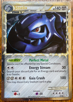 Pokemon TCG Steelix Holo Ultra Rare Prime Edition 2010 Unleashed Card 87/95 NM - Image 1