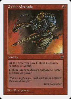 Goblin Grenade Anthologies HEAVILY PLD Red Special MAGIC GATHERING CARD ABUGames - Image 1