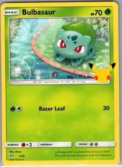 Bulbasaur - 1/25 Non Holo McDonald's 25th Anniversary Promos - Pokemon Card - NM - Image 1