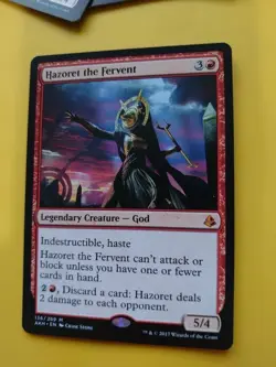Hazoret the Fervent Mythic God Amonkhet Magic the Gathering Card. - Image 2