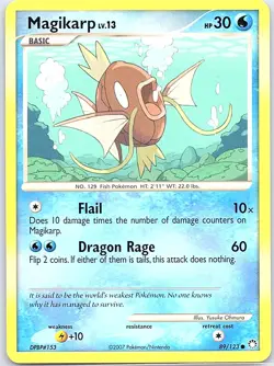 Magikarp 89/123 Non Holo Mysterious Treasures - Pokemon Card - NM - Image 1