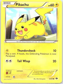 Pikachu 39/99 Non Holo Next Destinies - Pokemon Card - NM - Image 1