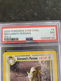 Pokemon TCG Giovanni's Persian 8/132 Gym Challenge Holo Rare Card. NM PSA 7. - Image 3