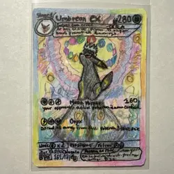 Pokemon Umbreon ex 161/131 SIR Prismatic Evolutions Hand Drawn Art Card! - Image 1