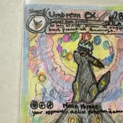 Pokemon Umbreon ex 161/131 SIR Prismatic Evolutions Hand Drawn Art Card! - Image 2