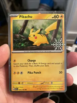 Pikachu - (Holiday Calendar) 025/165 Miscellaneous Cards & Products Holo - Image 1