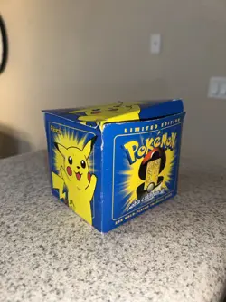 Pokemon Burger King 23k Gold Plated Trading Card PIKACHU Sealed In blue Box - Image 1