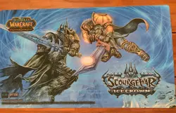 World Of Warcraft TCG Scourgewar Icecrown Trading Card Playmat 24" X 14" - Image 1