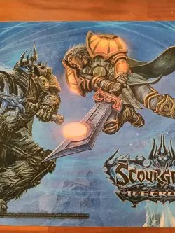 World Of Warcraft TCG Scourgewar Icecrown Trading Card Playmat 24" X 14" - Image 4