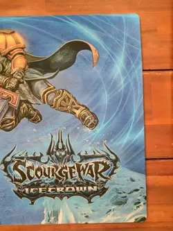 World Of Warcraft TCG Scourgewar Icecrown Trading Card Playmat 24" X 14" - Image 5