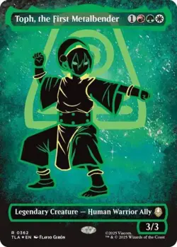 MTG English Toph, the First Metalbender (Borderless) (Neon Ink Foil) NM Foil - Image 1