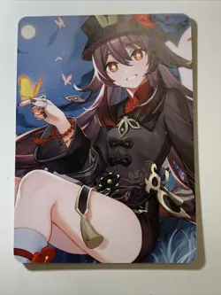 HuTao Genshin Impact Feet Sexy ACG Goddess Waifu Card Girl Holo Doujin Anime LZ - Image 2