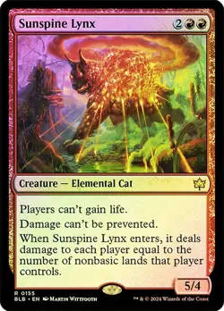 Sunspine Lynx (0155) - Bloomburrow - Rare (Foil) - Image 1