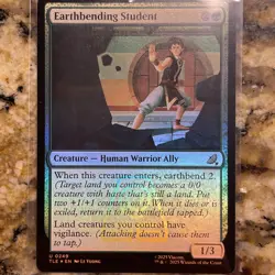 MTG - Earthbending Student - Foil - Avatar: The Last Airbender - Image 1