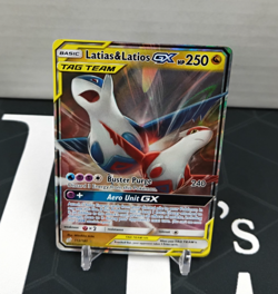 Latias & Latios GX 113/181 NM Sun & Moon Team Up Holo Pokemon TCG - Image 1