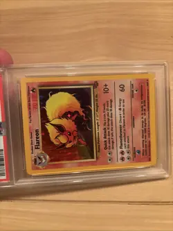 Pokemon Flareon Jungle Unlimited Holo Rare #3 PSA 7 - Image 3