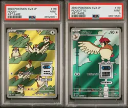 Set 2 PSA 9 MINT Japanese Pokemon PIDGEY&PIDGEOTTO 118/108 119/108 SV3 - Image 1