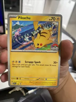 Pikachu SVP EN 190 Promo 2024 World Championships Pokemon TCG NM - Image 1