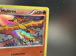 Pokemon TCG MOLTRES XY127 XY Fates Collide Prerelease Promo Black Star 2016 NM - Image 3