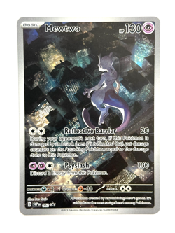 Pokemon TCG Mewtwo 52 Black Star Promo Scarlet & Violet 151 Premium Collection - Image 1