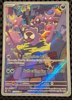 Gastly Illustration Rare 2024 Pokemon SV Temporal Forces - TEF EN #177/162 - Image 1