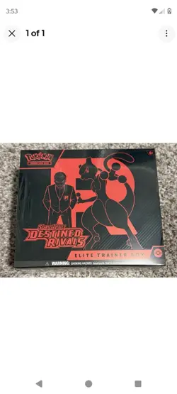 Pokemon TCG Scarlet & Violet Destined Rivals Elite Trainer Box ETB New Sealed - Image 1