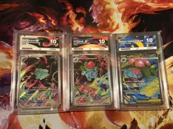 Bulbasaur 133/132 - Ivysaur 134/132 - Venusaur 155/132 Pokemon Sequential ACE 10 - Image 1