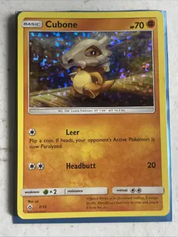 Pokemon TCG Cubone 7/12 McDonald's Collection 2018 Holo MP - Image 1