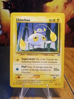 2000 Pokemon Neo Genesis Chinchou #55 - Image 1