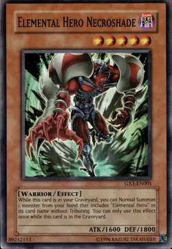 Elemental Hero Necroshade - Super Rare GX1-EN001 - NM - YuGiOh - Image 1
