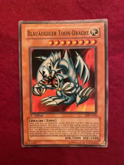 Yu-Gi-Oh! BLAUAUGIGER TOON-DRACHE, SDP-G020, COMMON, 1st, Kombi-Versand - Image 1