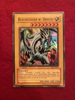 Yu-Gi-Oh! BLAUAUGIGER W. DRACHE, SKE-DE001, SUPER RARE, 1st, NM, KOMBI-VERSAND! - Image 1