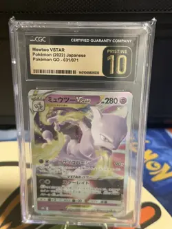 Pokemon TCG Mewtwo VSTAR Card CGC 10 Pristine Universe 051/172 - Image 1