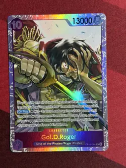 Gol. D. Roger (SR) OP13-064 One Piece Card Carrying On His Will English - Image 1